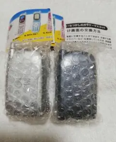 本当に録音再生！　なつかしのガラケーマスコット　ブラック　シルバー