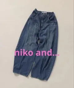 niko and…JEANS 3Dドロップデニムパンツ