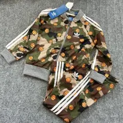 adidas セットアップ　迷彩　バスケット　90