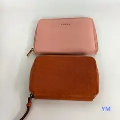 FURLA フルラ など 財布 2点 セット 長財布 二つ折り ピンク レザー