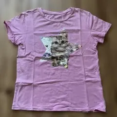 スパンコールTシャツ　140