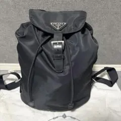 PRADA プラダ リュック バックパック 三角ロゴ レザー ブラック　黒