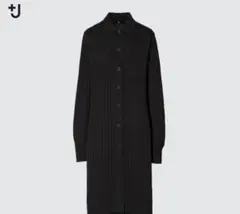 UNIQLO➕Jエクストラファインメリノロングカーディガン ワンピースS 黒