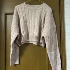 Dazy ピンク ケーブルニット Sサイズ