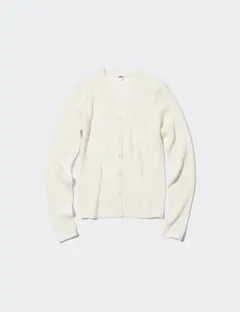 UNIQLO エクストラファインメリノリブショートカーディガン