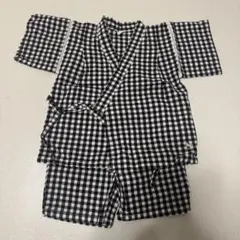 【美品】cottoli 甚平 80cm チェック柄