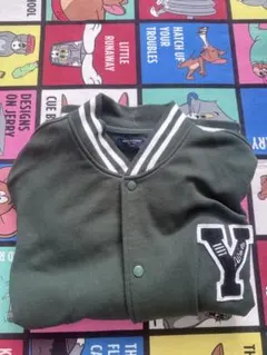 ダークグリーン スタジャン Yロゴ