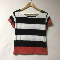 LESOUK トリコロールカラー ボーダー Tシャツ ルスーク