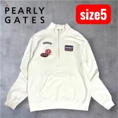 美品　パーリーゲイツ　プルオーバー　ハイネック　ハーフジップ