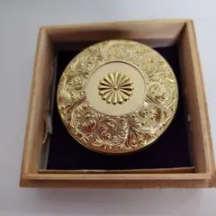 新品未開封】皇居限定 菊葉小箱 ボンボニエール 金ゴールド 金平糖付