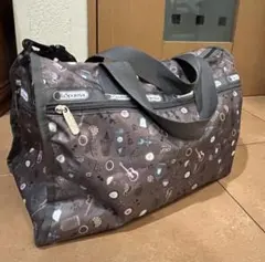 レスポートサック】極美品 ボストンバッグ 2way ドット柄 チョコミント 