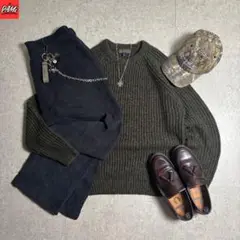 c-boy style(vol.860リブニットミリタリーシティボーイコーデ古着