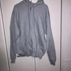 チャンピオン ジップパーカー ECO M グレー 古着 裏起毛