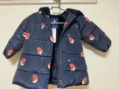【ほぼ未使用】Jacadiリス柄ダウンジャケット24m【お値引き中】