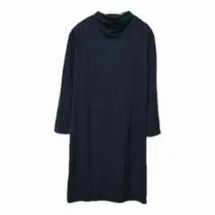 GLAmaster グラマスター【F】タートルネックワンピース 柔らか ネイビー