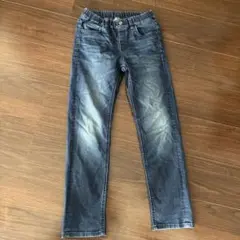 UNIQLOウエストゴム ダークブルーデニムパンツ　Ｌサイズ