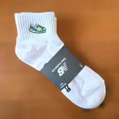 【ニューバランス】スニーカーイラストソックス ホワイト26-28cm 3足セット