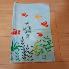 金魚デザイン 手ぬぐい 約35cm x 90cm