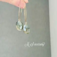 ラブラドライト ピアス