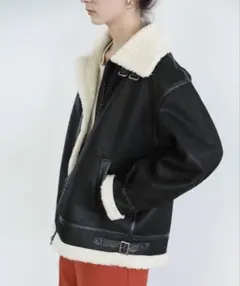 select MOCA フェイクムートンボアフライトジャケット