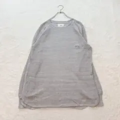 ビアズリー BA刺繍入りドルマントレーナー サイドジップ グレー - メルカリ