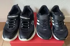 アディダススニーカー 19.5cm スケッチャーズメモリーフォーム20.0cm