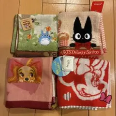 トトロ、魔女の宅急便、ディズニー、タオルハンカチセット