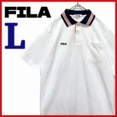 【FILA】 半袖 ポロシャツ 胸ポケット 刺繍ロゴ スポーツ カジュアル
