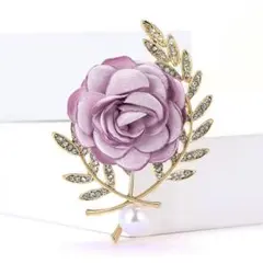 ブローチ　コサージュ ローズ　花　バラ　パール　上品 フォーマル　卒業式　入学式