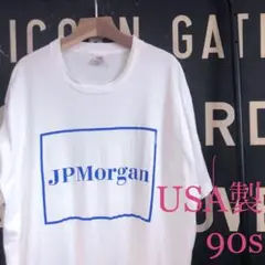 90s USA製 JPモルガン シングル XL アートTシャツ ヴィンテージ古着