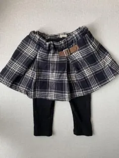 ≪petit main≫チェックレギンス付きスカート 80cm