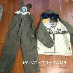 スヌーピー　 子供用 スキーウェア上下 150