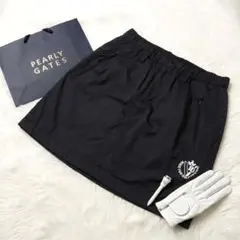 【美品】PEARY GATES 00 スカート 中綿 冬 ロゴ パーリーゲイツ