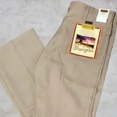 Wranglerフレアパンツ　カーキベージュ　スラックス