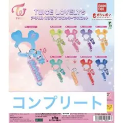 TWICE LOVELYS アクリル カラビナ フロッキーマスコットコンプセット
