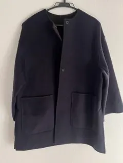 UNITED ARROWS ネイビ－とブラックリバーシブルコート S36美品 UNITED ARROWS ネイビ－とブラックリバーシブルコート S36美品 コート