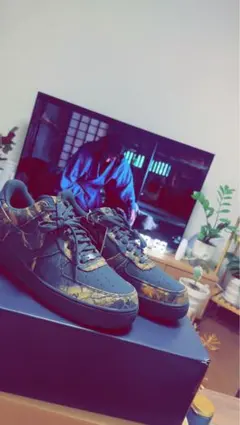 迷彩柄 Air Force 1 スニーカー