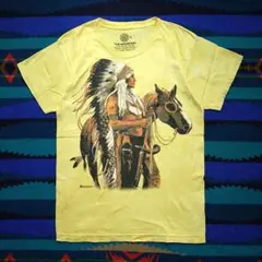 ザ・マウンテン　タイダイプリントTシャツ　馬　インディアン　ネイティブアメリカンのサムネイル