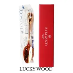 LUCY WOOD｜ゴールド スプーン 1本 赤箱入り 未使用品 高級カトラリーのサムネイル