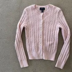 Polo Ralph Lauren ケーブル編みカーディガン ピンク　130cm