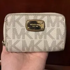 MICHAEL KORS キーケース ホワイト/ベージュ