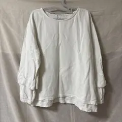 GLOBAL WORK ホワイト 長袖 Tシャツ L