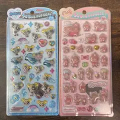 正規品　パワーパフガールズ・モンチッチ うるちゅるポップシール2枚セット