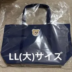 フェイラー　オールドテディ　ワッペントートバッグ　ネイビー　FEILER