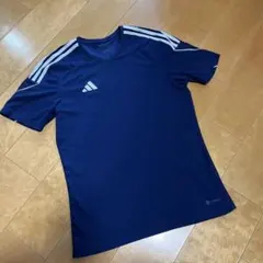 adidas サッカーTシャツ ネイビー