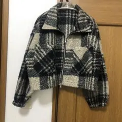 チェック　アウター