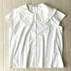 極美品✴︎シャルマントファム スカラカップカラー ブラウス 