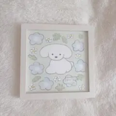 てらおかなつみさん　ジークレー印刷　 白い犬