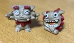 シーサー 置物 ミニチュア 2体セット