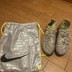 Nike サッカーシューズ スパイク グレー/イエローFG